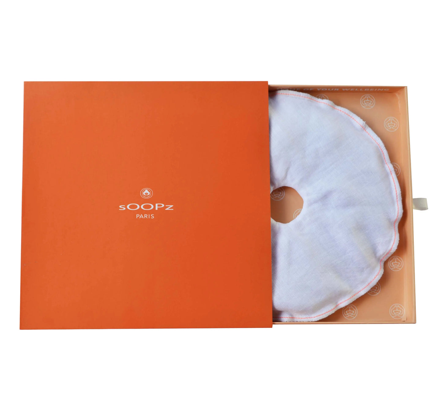Le masque visage chauffant et refroidissant aux graines de lin et lavande, inspiré du massage kobido.
