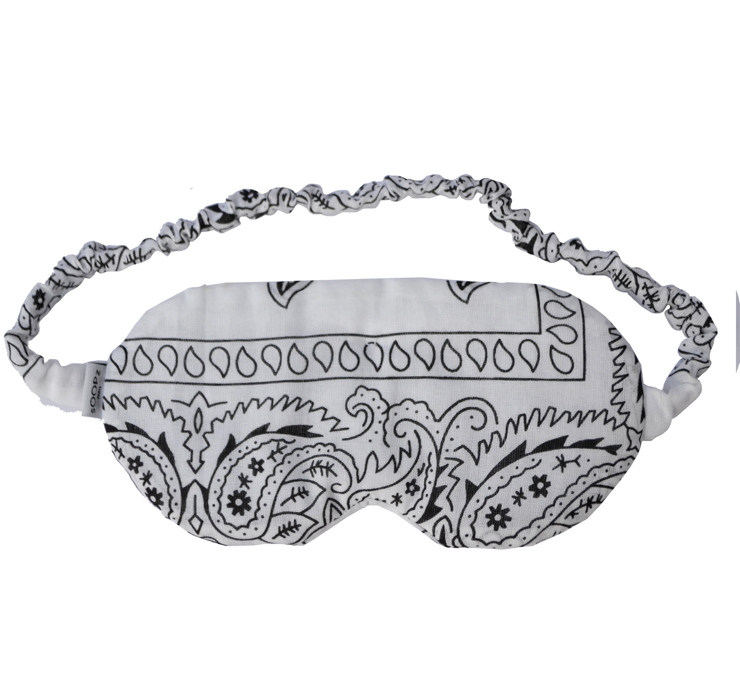 masque chaud froid pour les yeux, motif bandana, aux graines de lin et lavande pour se relaxer