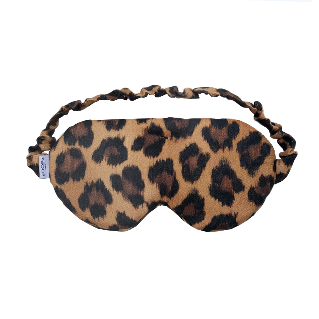 masque yeux léopard, aux graines de lin et lavande, chauffant et refroidissant
